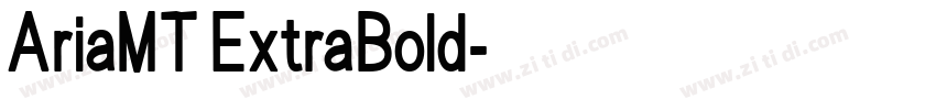 AriaMT ExtraBold字体转换